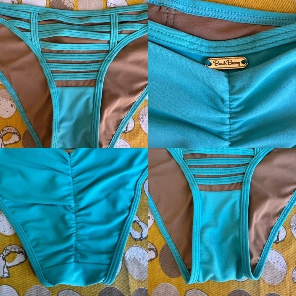 Beach Bunny Hard Summer Skimpy bikini set in Aqua